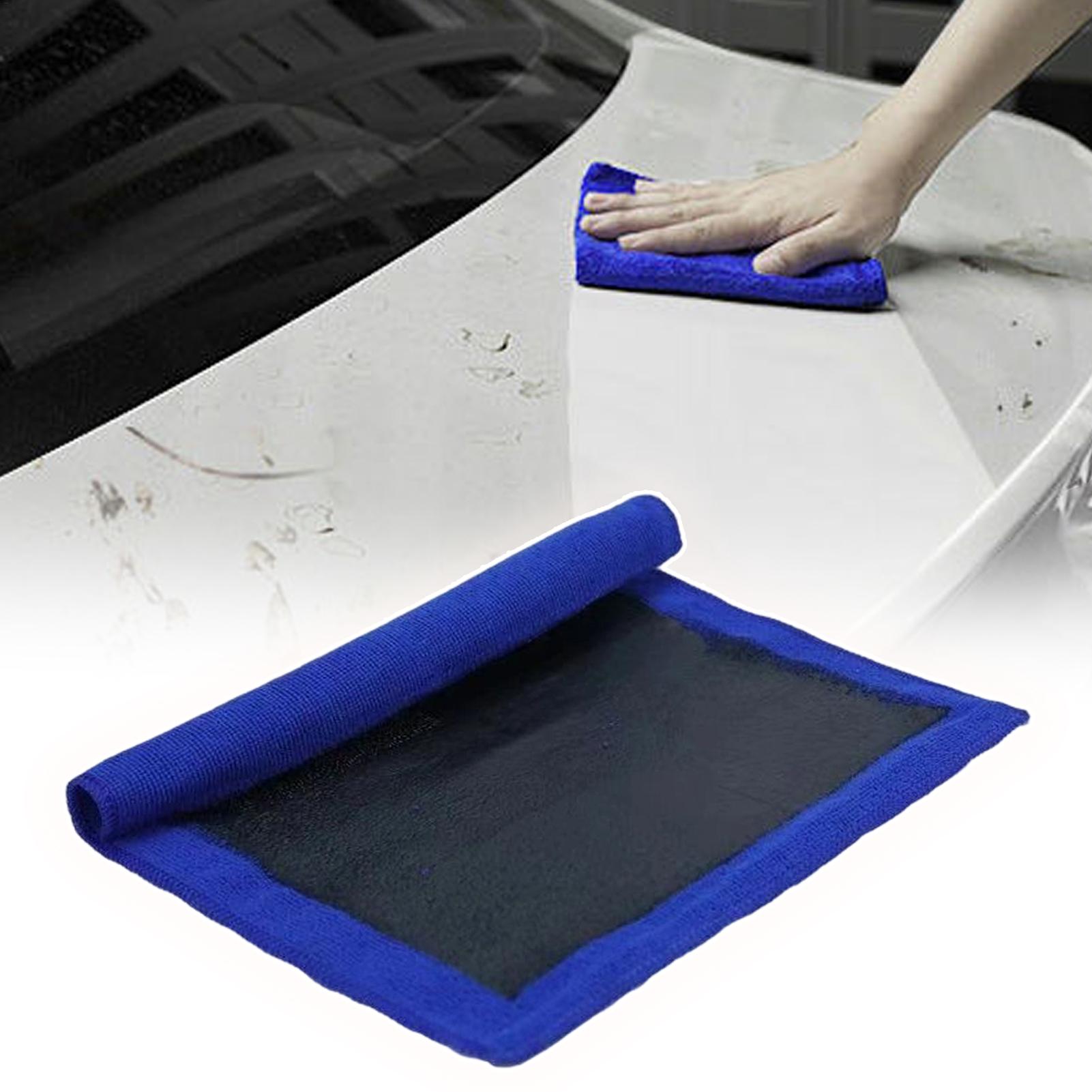 Clay Bar Lubricant - ผ้าเช็ดทำความสะอาดรถยนต์แบบดินเหนียว เกรดละเอียด ผ้าใยสังเคราะห์สำหรับขจัดคราบสกปรก ทำความสะอาดกระจก ล้อแม็กซ์ ใช้ซ้ำได้