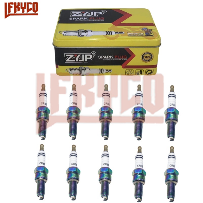 Bosch Spark Plug Iridium - 10PCS CR8E Iridium ไฟฉาย Spark ปลั๊กเทียนจุดระเบิดรถจักรยานยนต์เปลี่ยน