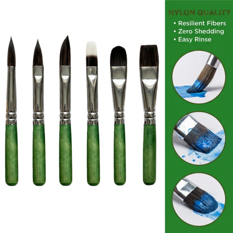 ชุดแปรงทาสีขนาดเล็ก 6 ชิ้น สำห - Detailing Brush Set บทวิจารณ์และราคา