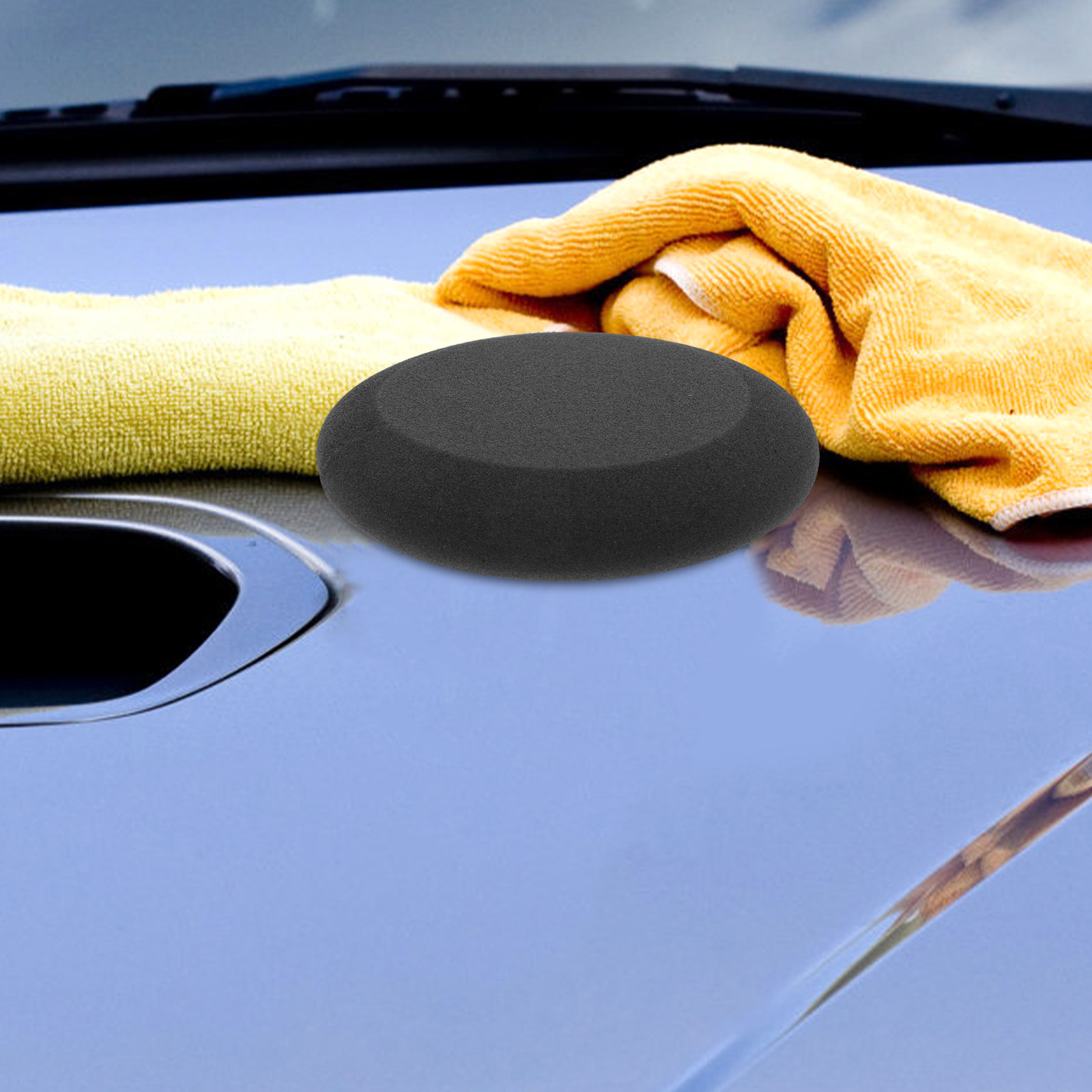 แผ่นขัดเงารถยนต์ ฟองน้ำเนื้อแน - Wax Applicator Pad บทวิจารณ์และราคา